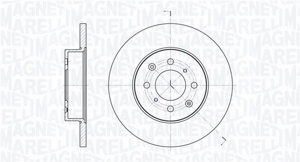 MAGNETI MARELLI Тормозной диск 361302040243